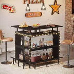 Mobile bar a L a 2 ripiani