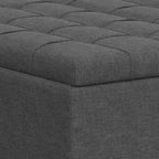 Pouf-contenitore da salotto grande e quadrato
