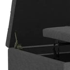 Pouf-contenitore da salotto grande e quadrato