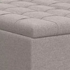 Pouf-contenitore da salotto grande e quadrato