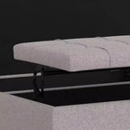 Pouf-contenitore da salotto grande e quadrato
