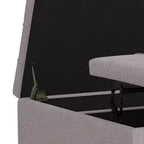 Pouf-contenitore da salotto grande e quadrato