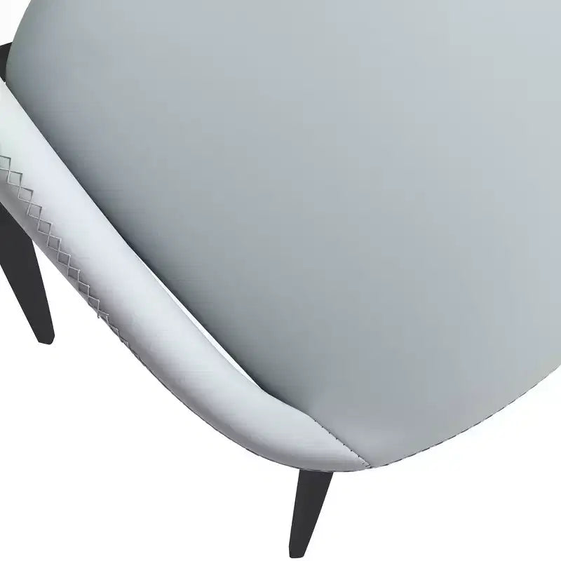 Sedia da pranzo moderna imbottita con gambe in metallo