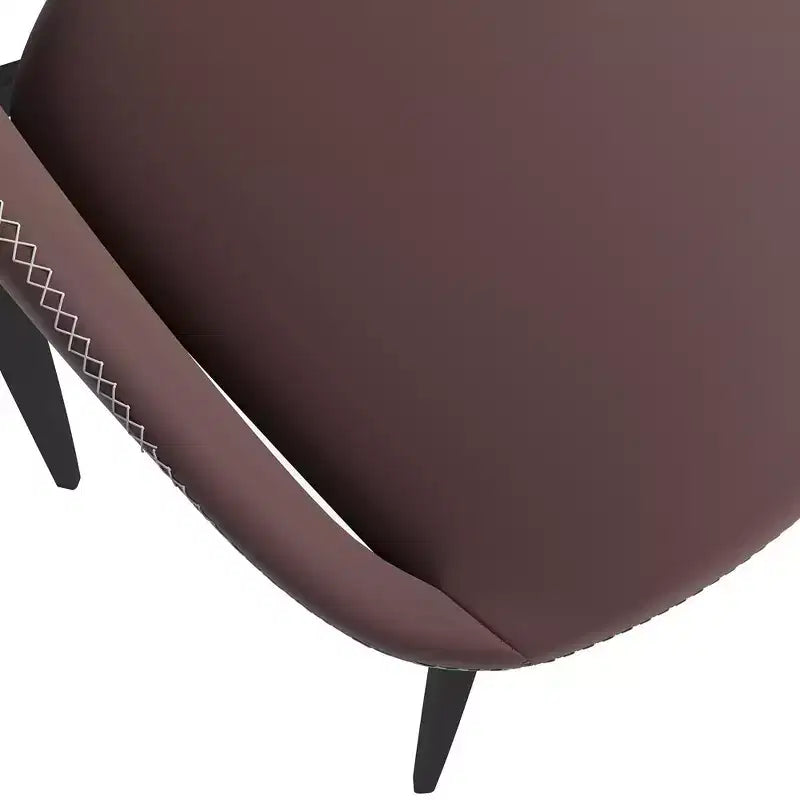 Sedia da pranzo moderna imbottita con gambe in metallo