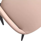Sedia da pranzo moderna imbottita con gambe in metallo