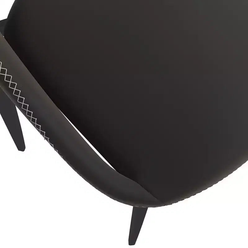 Sedia da pranzo moderna imbottita con gambe in metallo
