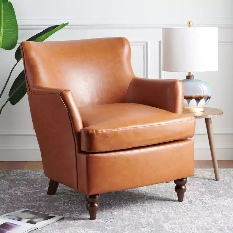 Sedia Imbottita di Design con Struttura in Legno