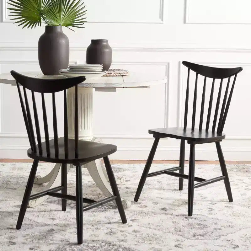 Sedia da pranzo senza braccioli, set da 2
