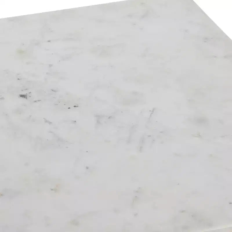 Tavolino quadrato con piano in marmo