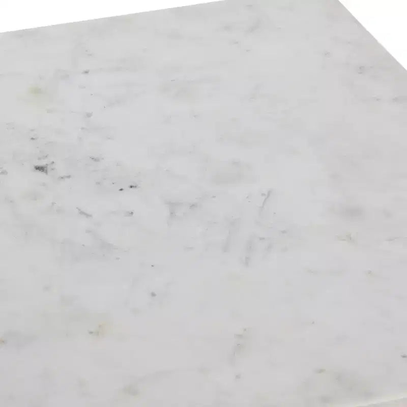 Tavolino quadrato con piano in marmo